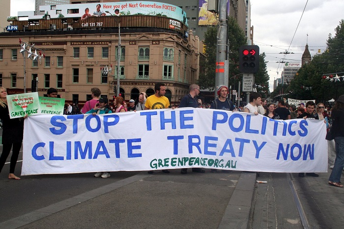 متظاهرون ضد تغير المناخ في أستراليا