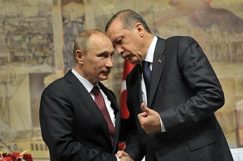 الرئيس التركي رجب طيب إردوغان مع بوتين رئيس روسيا