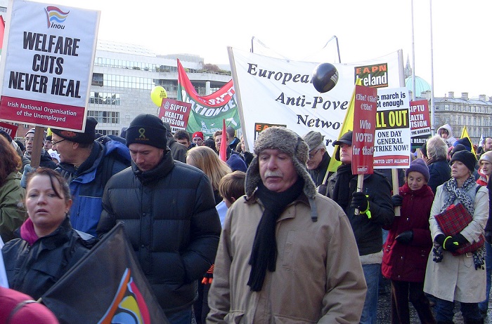 مظاهرات في أيرلندا ضد التقشف عام 2010